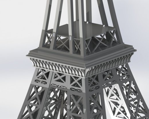 埃菲尔铁塔，金属板拼图，3d拼图缩略图