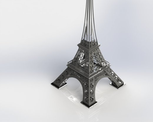 埃菲尔铁塔，金属板拼图，3d拼图缩略图