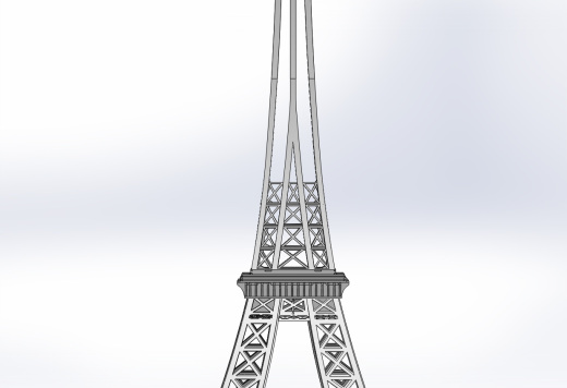 埃菲尔铁塔，金属板拼图，3d拼图缩略图