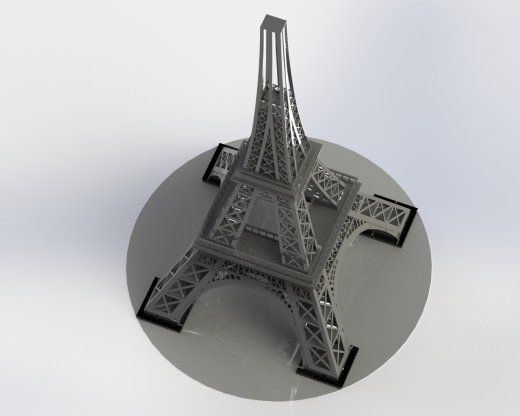 埃菲尔铁塔，金属板拼图，3d拼图缩略图