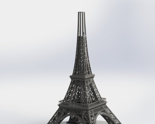 埃菲尔铁塔，金属板拼图，3d拼图缩略图