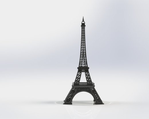 埃菲尔铁塔，金属板拼图，3d拼图缩略图