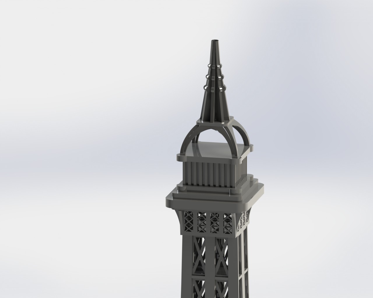 埃菲尔铁塔，金属板拼图，3d拼图