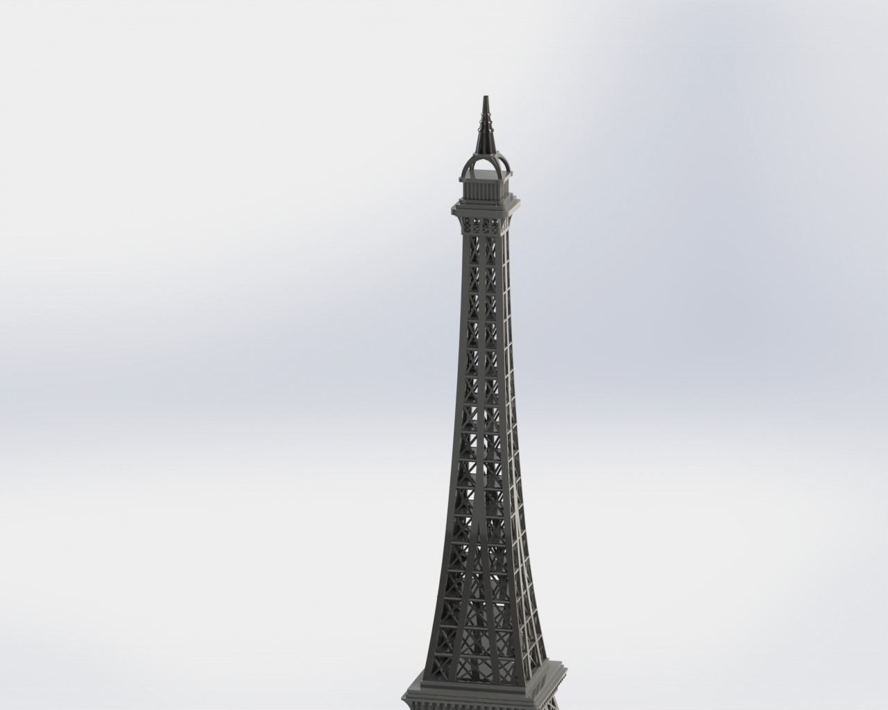 埃菲尔铁塔，金属板拼图，3d拼图