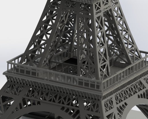 埃菲尔铁塔，金属板拼图，3d拼图缩略图