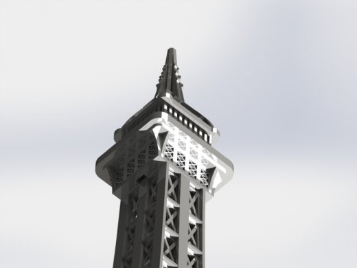 埃菲尔铁塔，金属板拼图，3d拼图缩略图