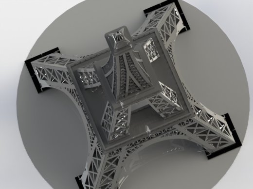 埃菲尔铁塔，金属板拼图，3d拼图缩略图