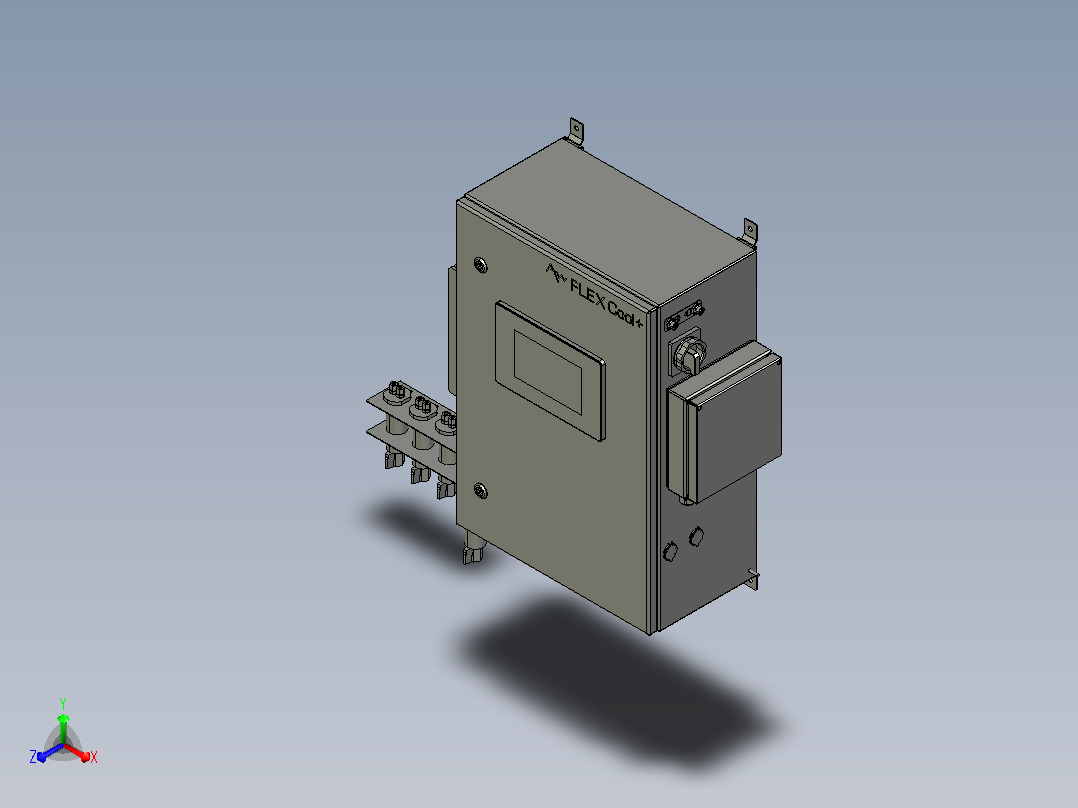 Awi flexcool气体分析仪系列_10_v1_3mst正等轴测图