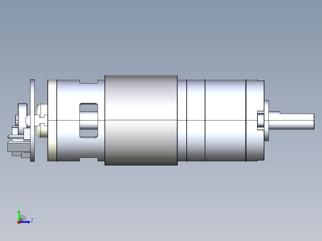 CHP-36GP-555 DC 电机左视图