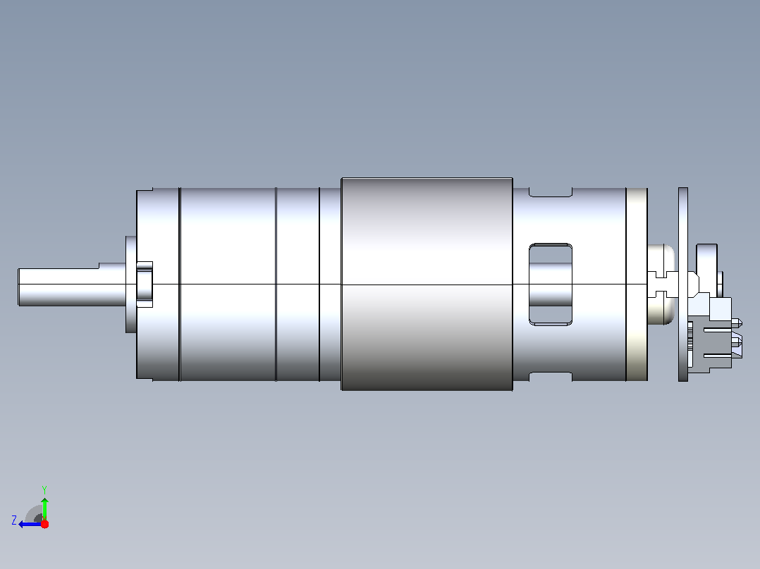 CHP-36GP-555 DC 电机右视图