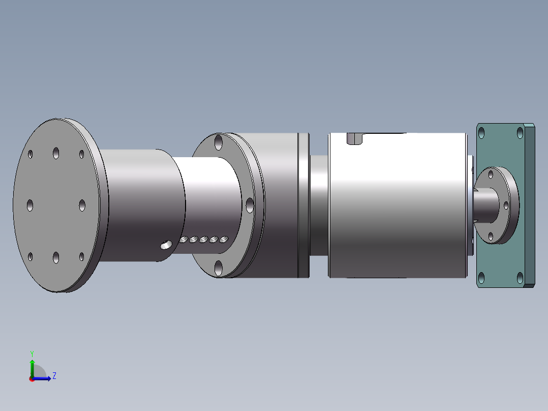 万向点灯治具（sw18可编辑+工程图）左视图