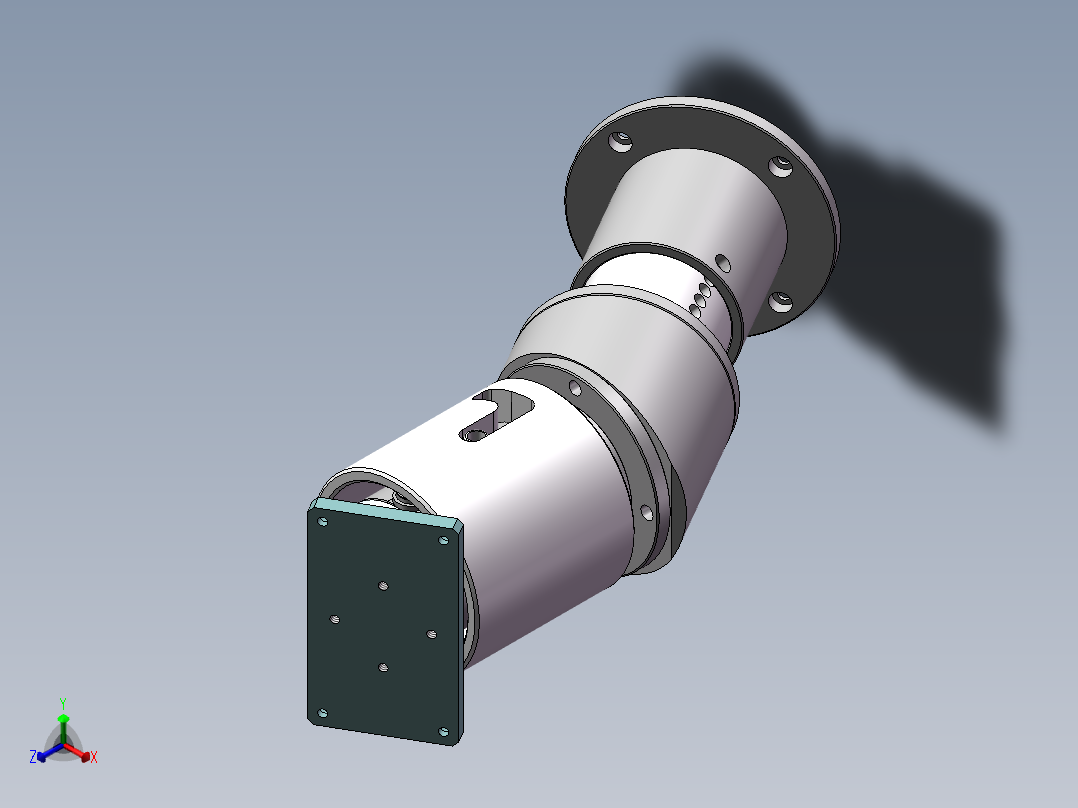 万向点灯治具（sw18可编辑+工程图）正等轴测图