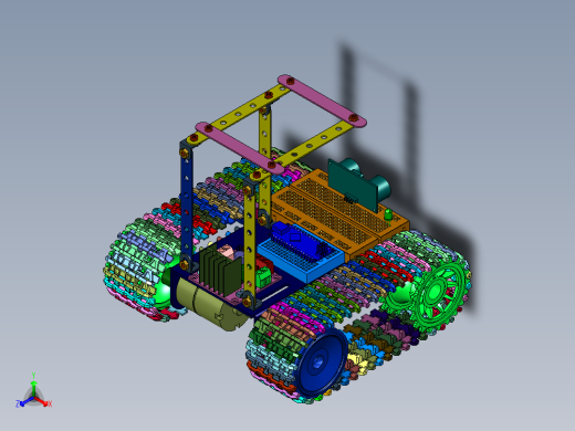蓝牙WiFi履带坦克底盘电机器人