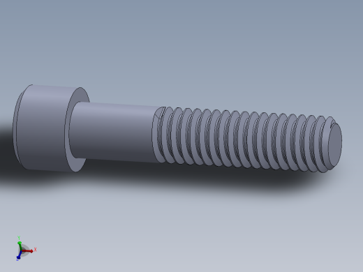 粗螺纹 SHCS 螺钉-SHCS 0.315x18x1.5.SLDPRT