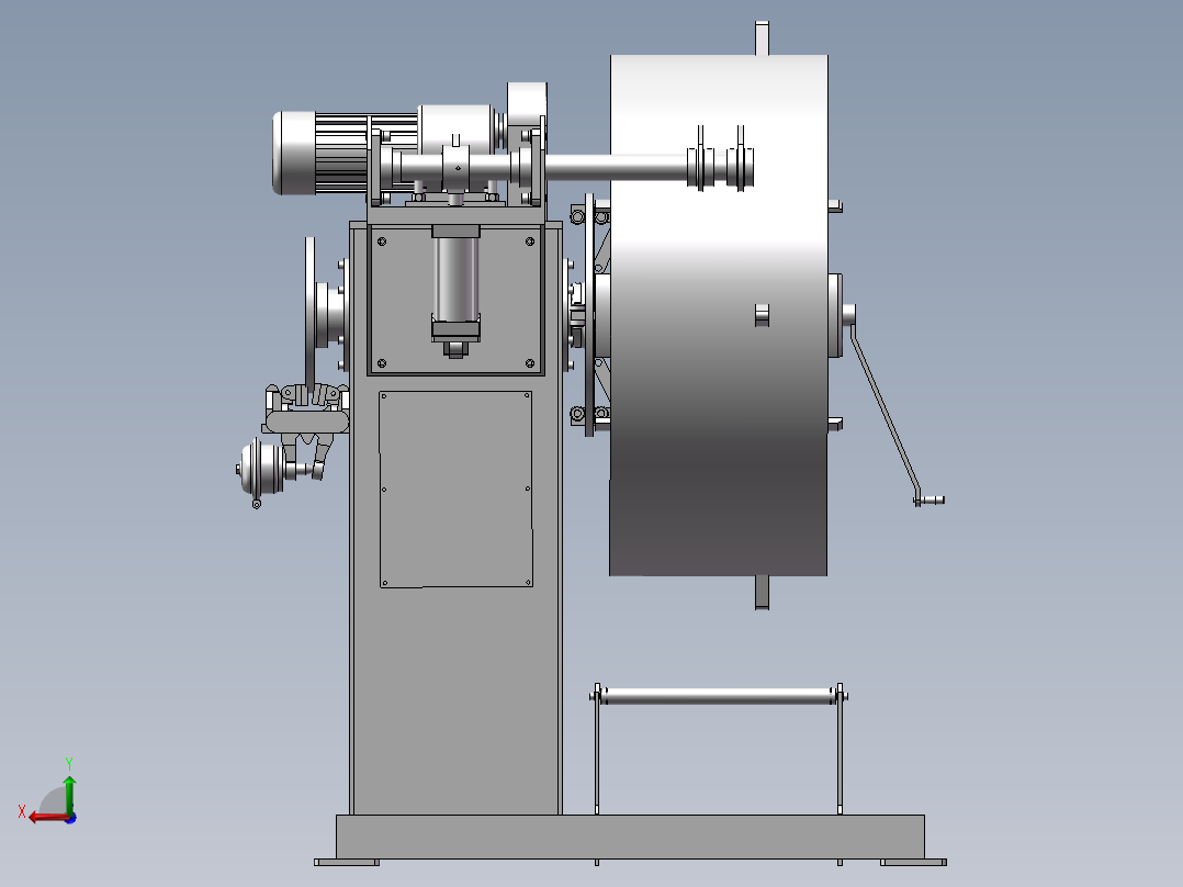 卷料放料架后视图