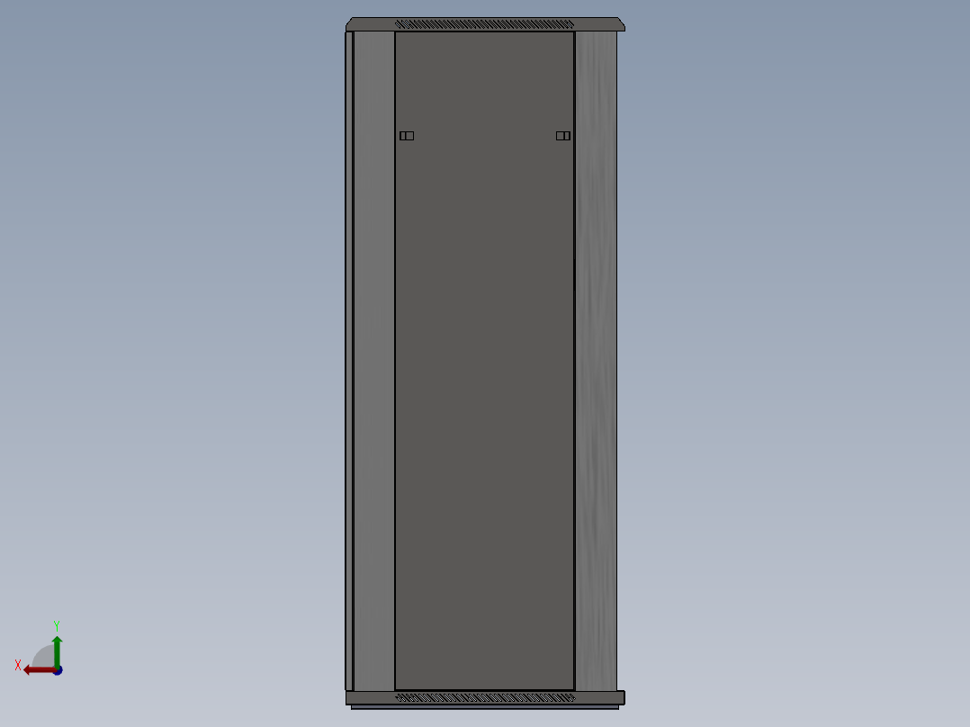 网络机柜2055-600-800后视图