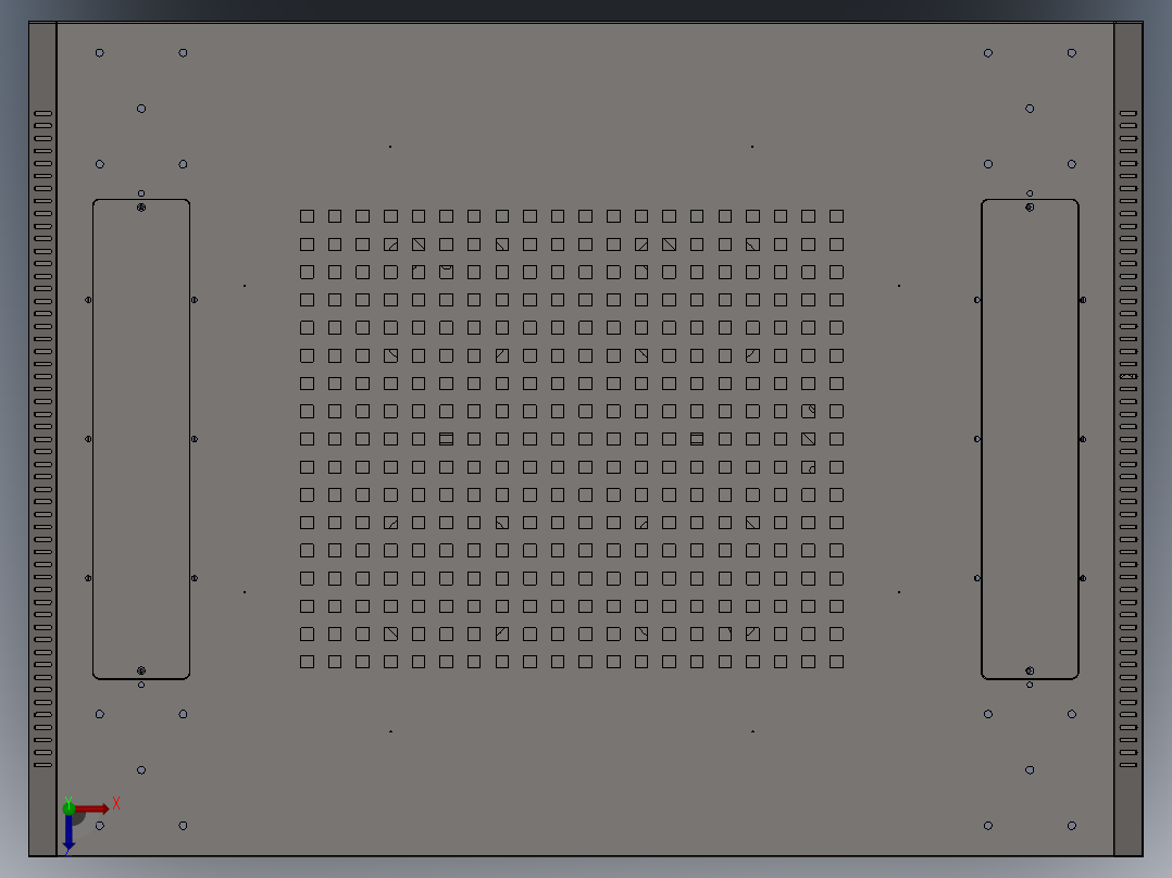 网络机柜2055-600-800俯视图