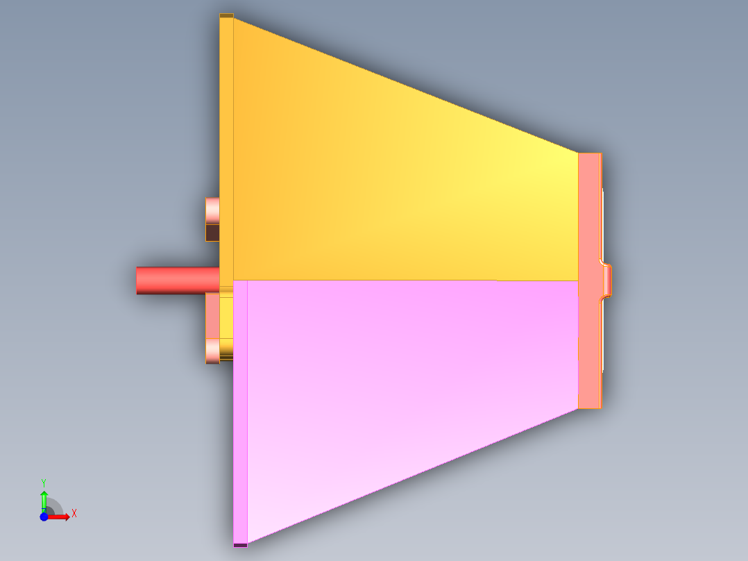 可变翼仿生蝴蝶三维模型前视图