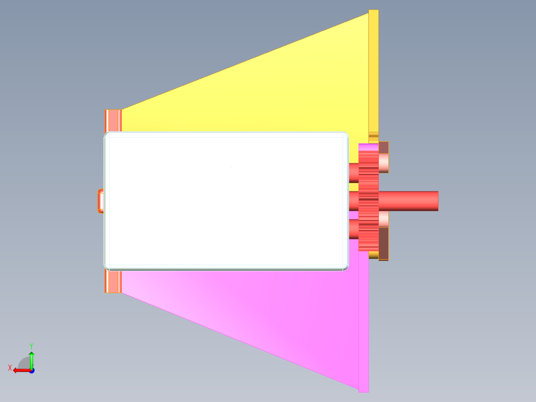 可变翼仿生蝴蝶三维模型后视图