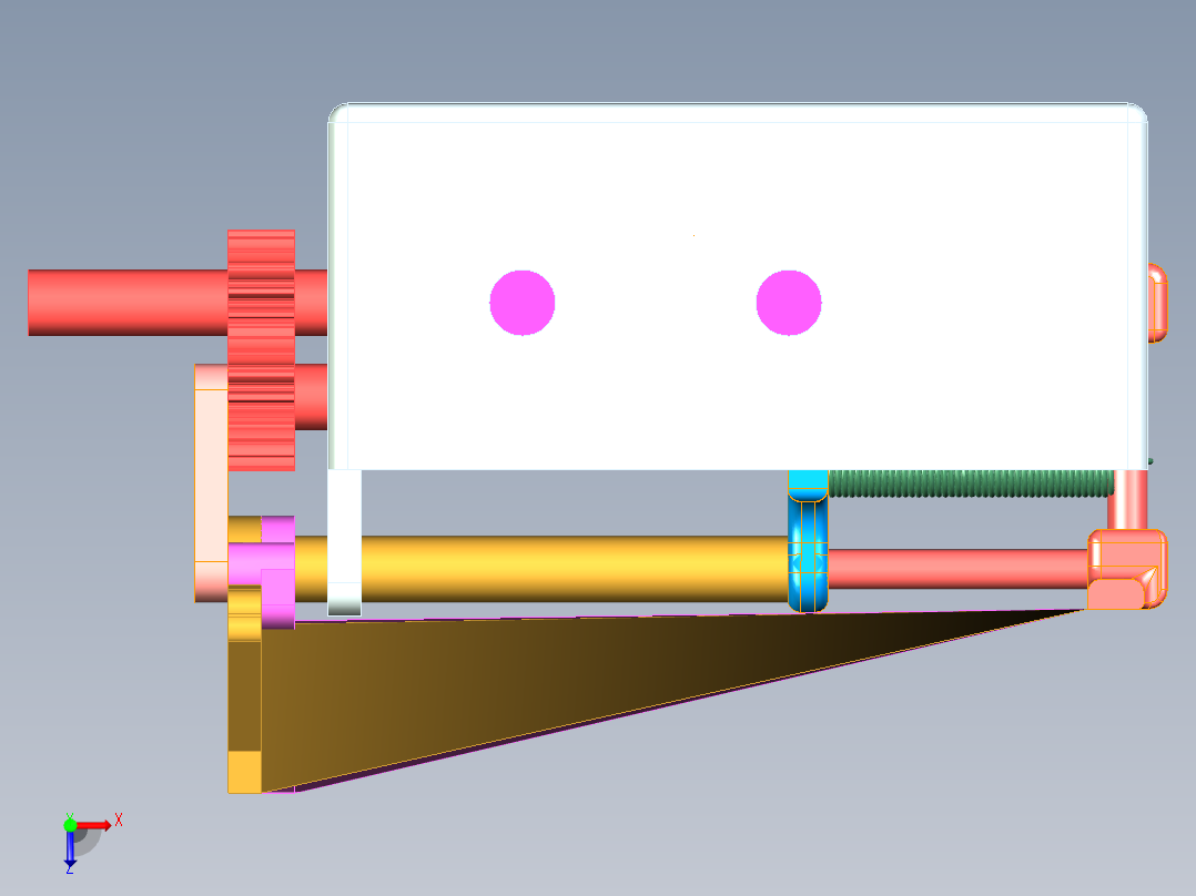 可变翼仿生蝴蝶三维模型俯视图