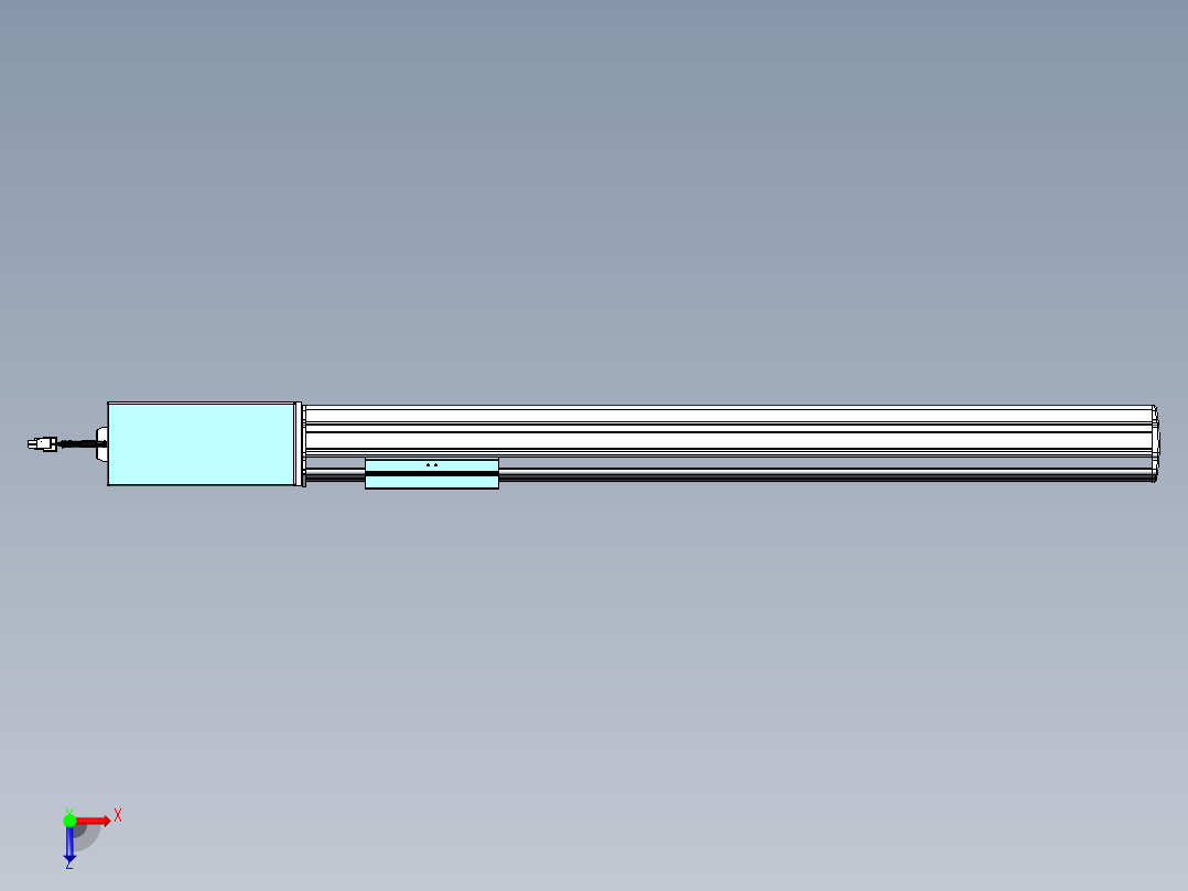 威洛博VBF同步带传动一般环境VBF14-L45-S600-BR-ZP75-C3俯视图