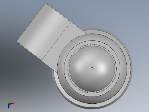 圆珠笔三维SolidWorks图俯视缩略图