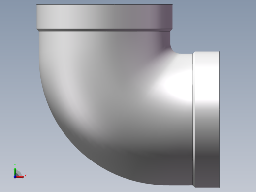 弯头-90°等径 DN50前视缩略图