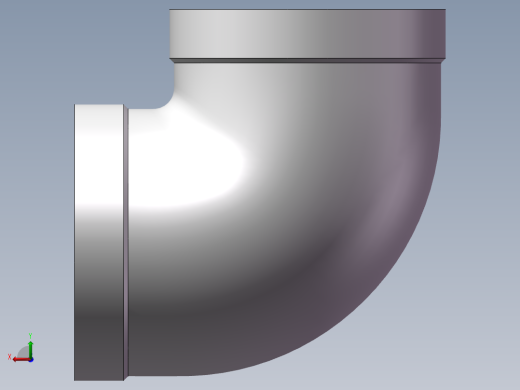 弯头-90°等径 DN50后视缩略图
