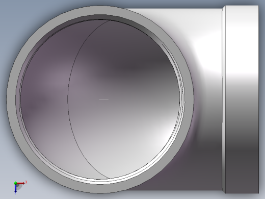 弯头-90°等径 DN50俯视缩略图