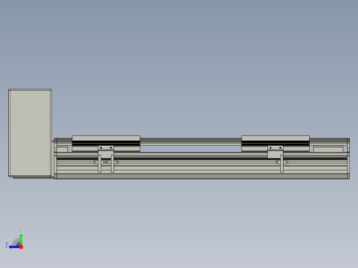 直线模组LHB17-L40-S350-RU设计图纸右视缩略图