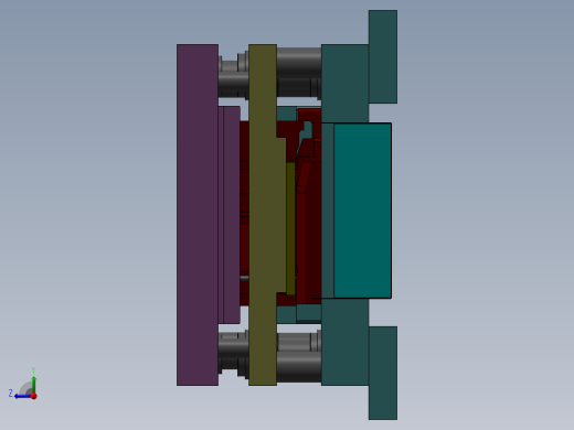 级进模3D模型右视缩略图