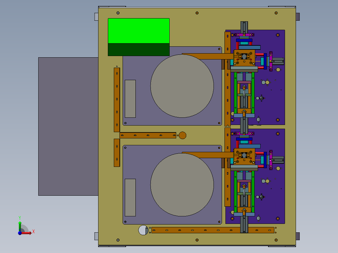 铆钉输送装置前视图