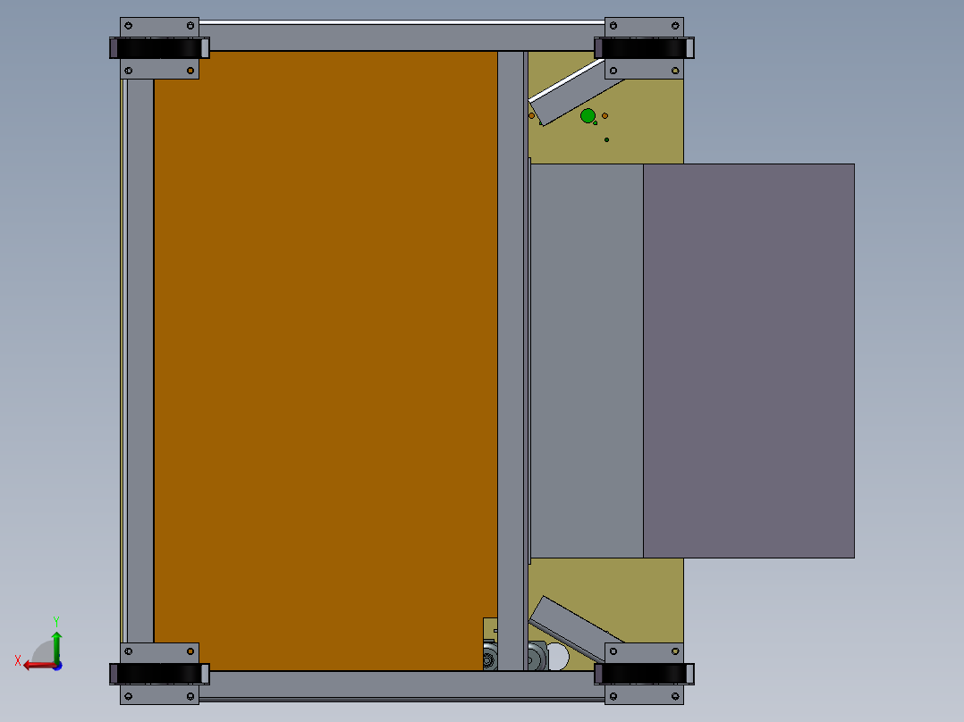 铆钉输送装置后视图