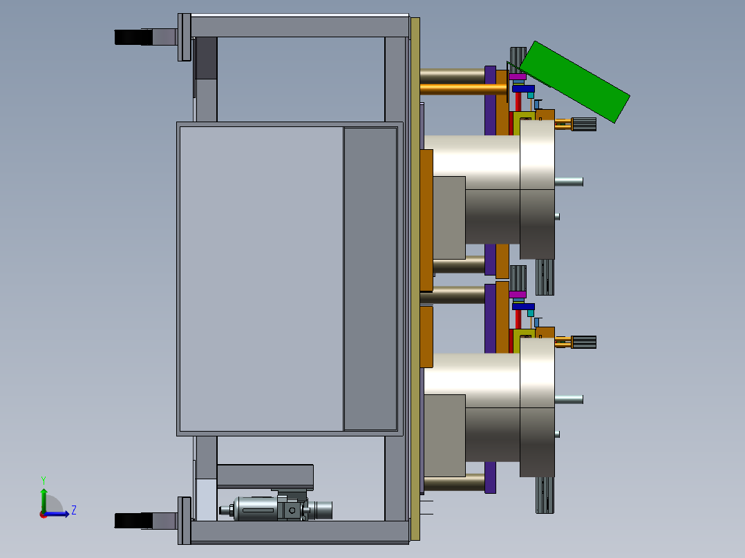 铆钉输送装置左视图