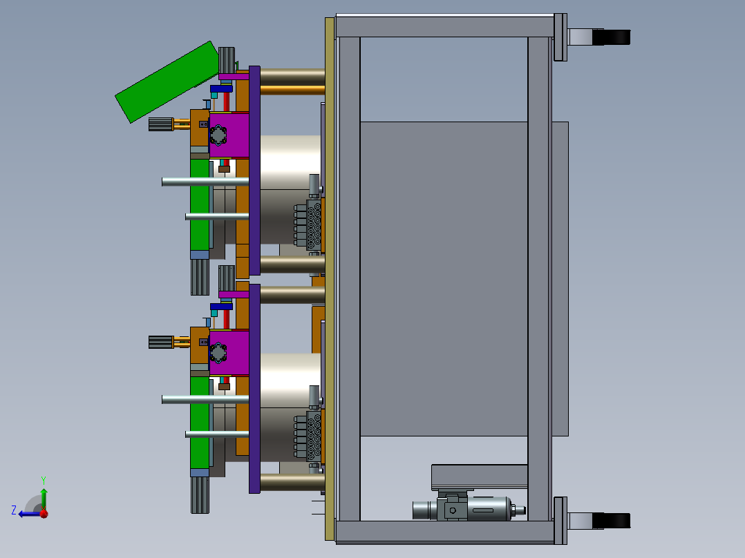 铆钉输送装置右视图