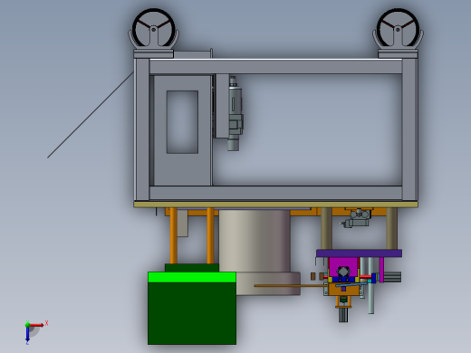 铆钉输送装置俯视缩略图