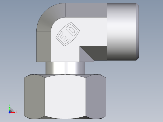 卡套式工业通用硬管接头EO_Standpipe_elbow_EVW15LOMDCF前视缩略图