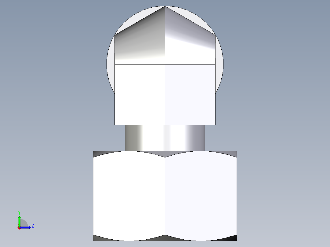 卡套式工业通用硬管接头EO_Standpipe_elbow_EVW15LOMDCF左视图