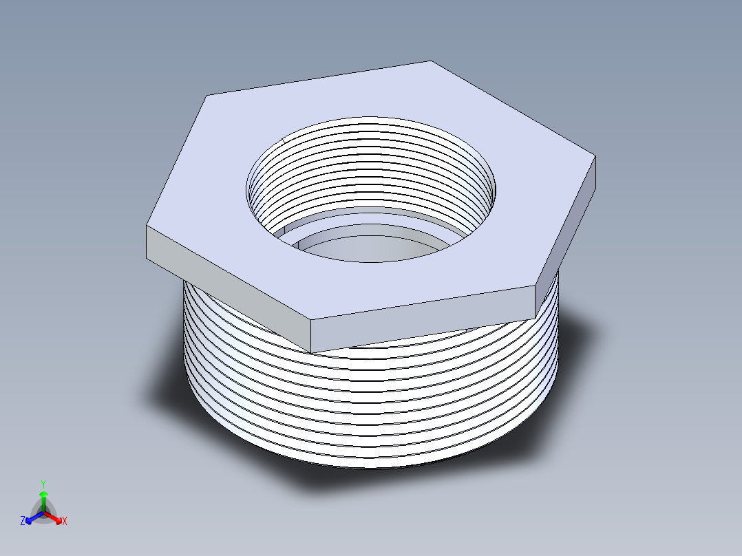 聚氯乙烯配件18-Sch80_ReducerBushing_MPTxFPT_839-338_3in x 2in主视图