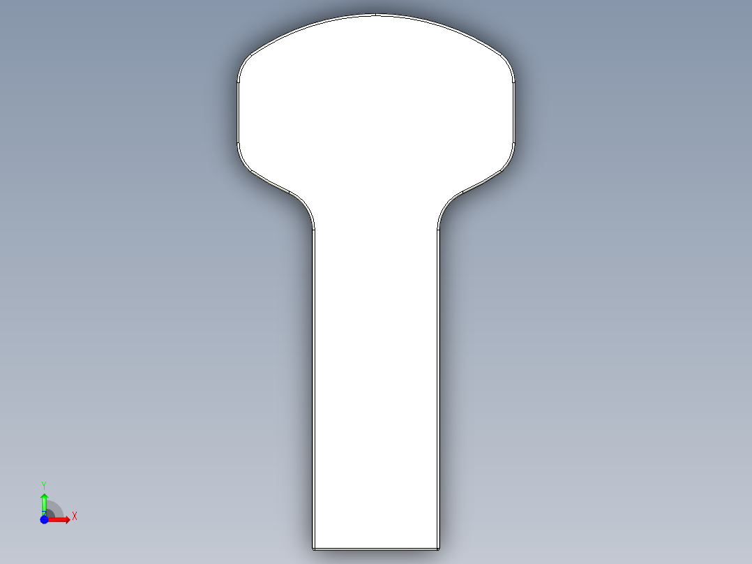 取手(鋁合金)(A)A2-3D多系列多零件图纸模型前视图