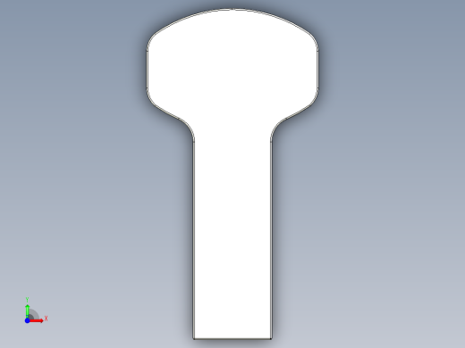 取手(鋁合金)(A)A2-3D多系列多零件图纸模型前视缩略图