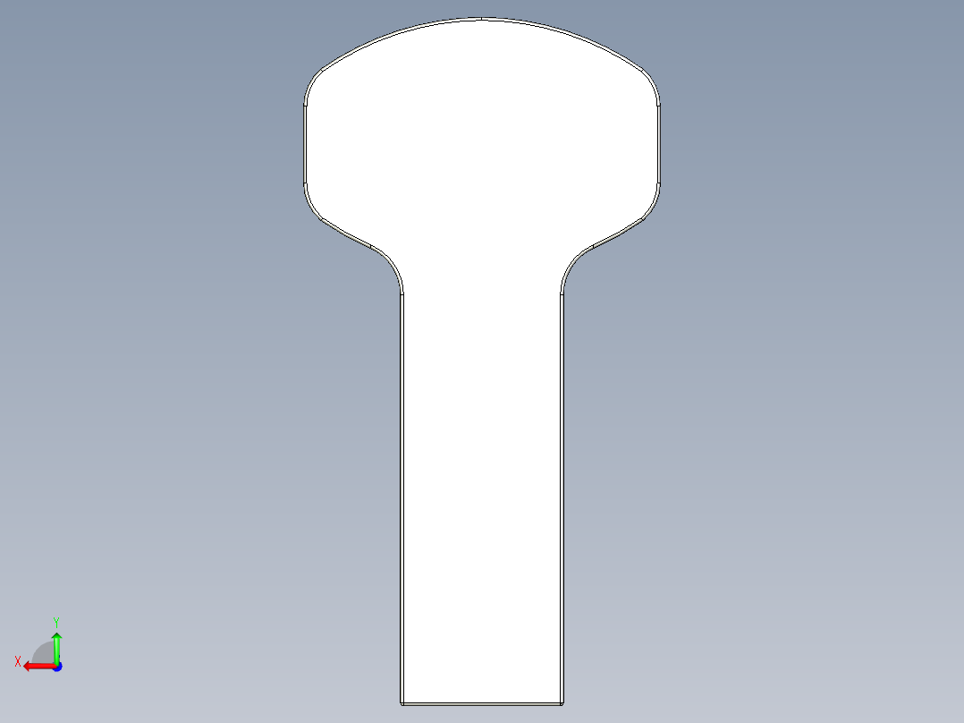 取手(鋁合金)(A)A2-3D多系列多零件图纸模型后视图