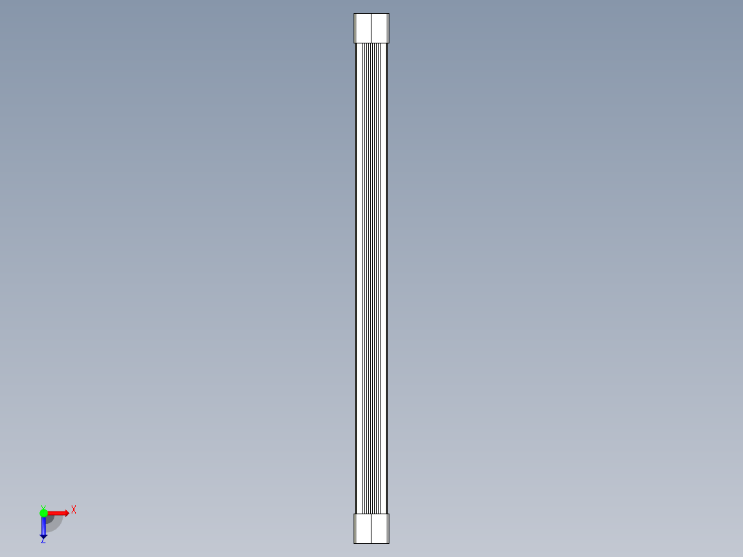 取手(鋁合金)(A)A2-3D多系列多零件图纸模型俯视图