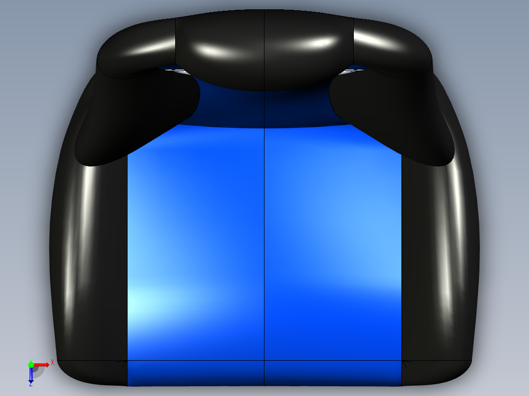 汽车座椅 (71)俯视图