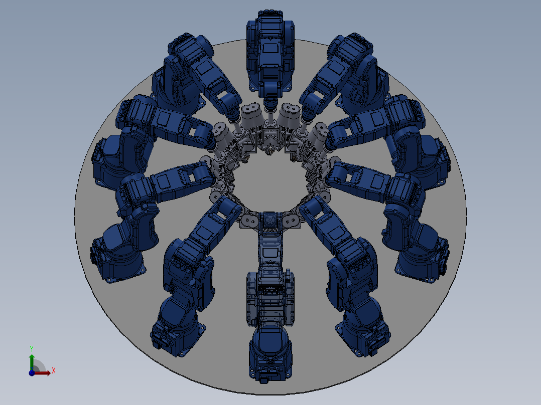 手抓机器手柄展会设备图前视图