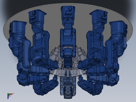 手抓机器手柄展会设备图俯视缩略图