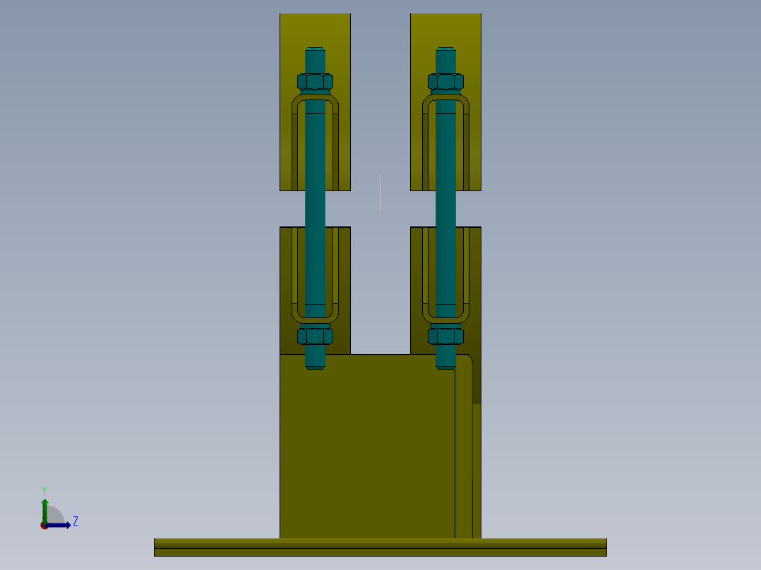 支架 (10)左视图