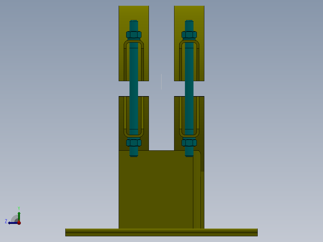 支架 (10)右视图