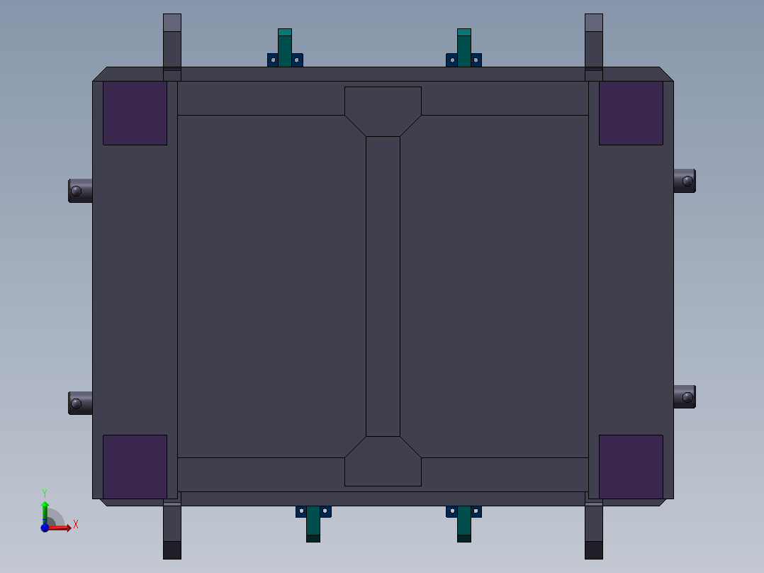 钣金焊接前视图