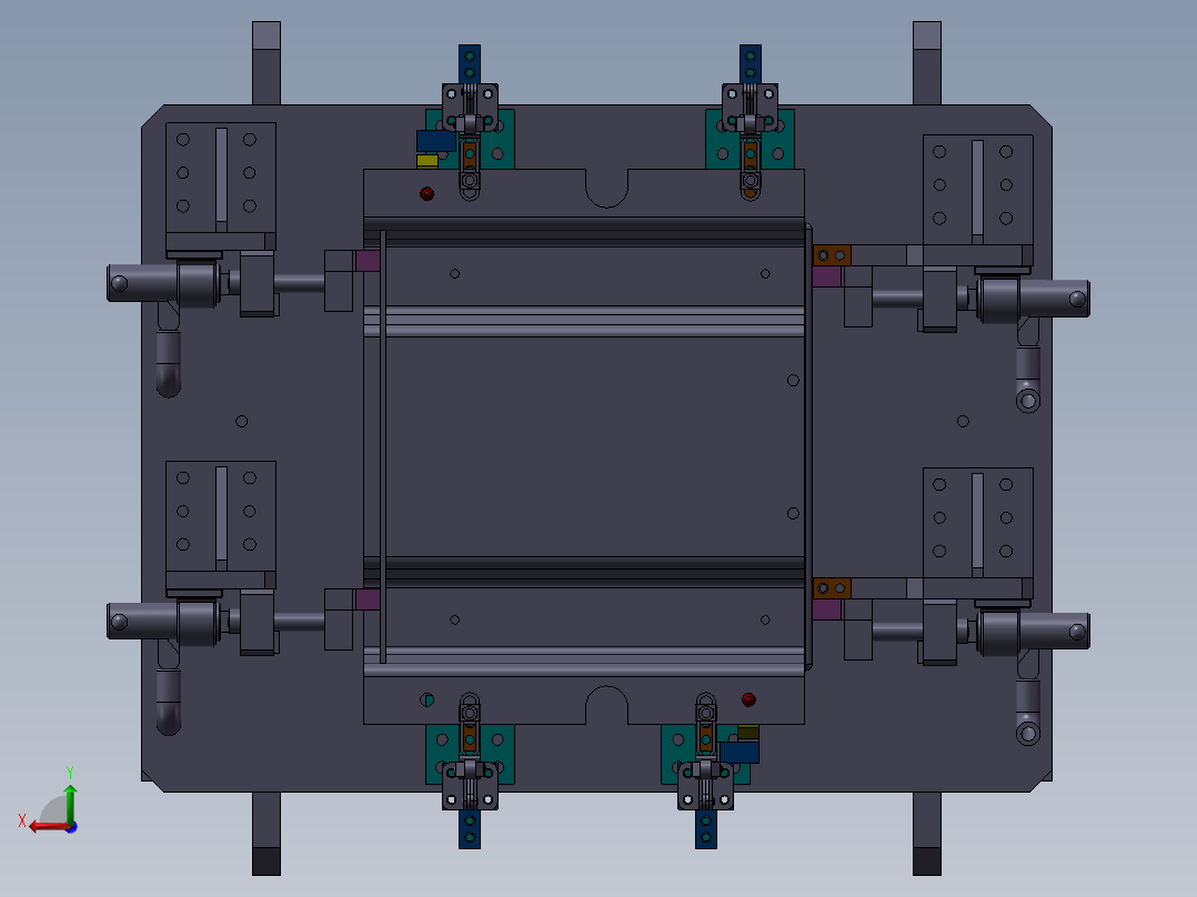 钣金焊接后视图